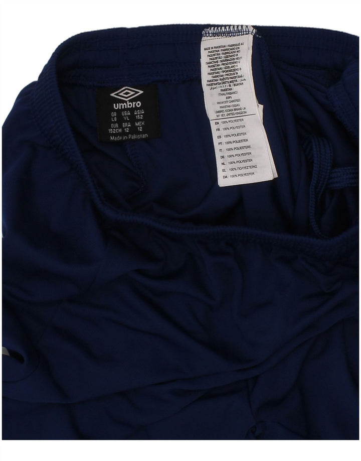 Αθλητικό σορτς Umbro Boys 11-12 ετών Μεγάλο Navy Blue Polyester