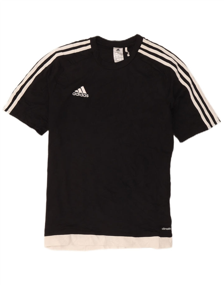 Ανδρικό T-Shirt Climalite Adidas Top Medium Black Colourblock Πολυεστέρας