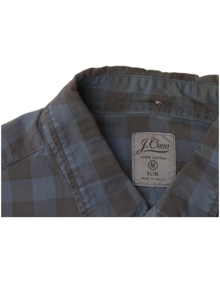 J. CREW Ανδρικό Slim Πουκάμισο Medium Blue Gingham Cotton