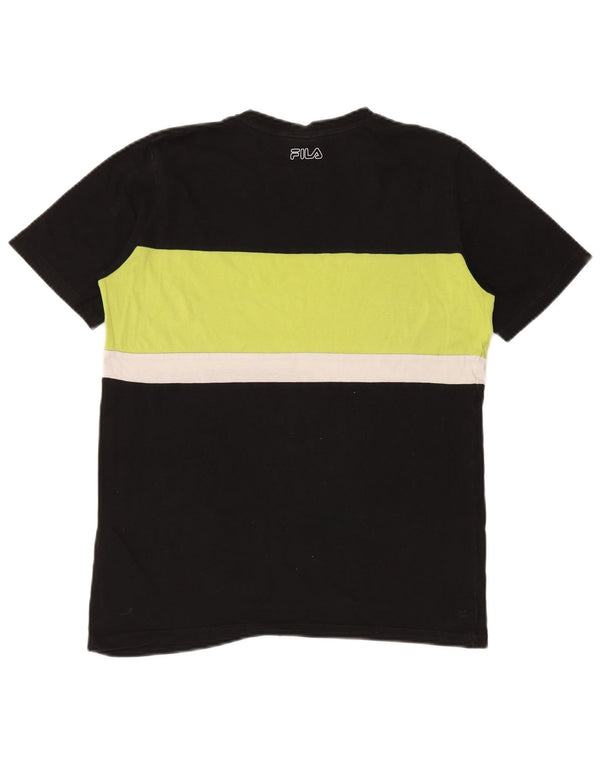 Fila Boys Graphic Vest Top 15-16 Years Black Colourblock Βαμβακερό