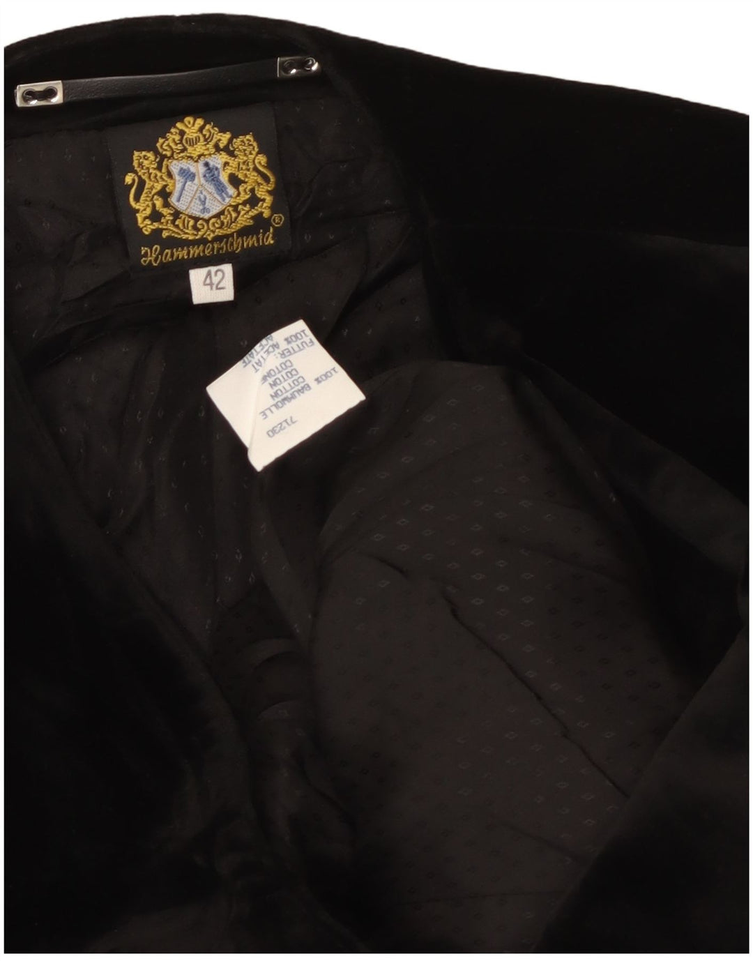 HAMMERSCHMID Γυναικείο βελούδινο τζάκετ μπλέιζερ EU 42 μεγάλο, βαμβακερό