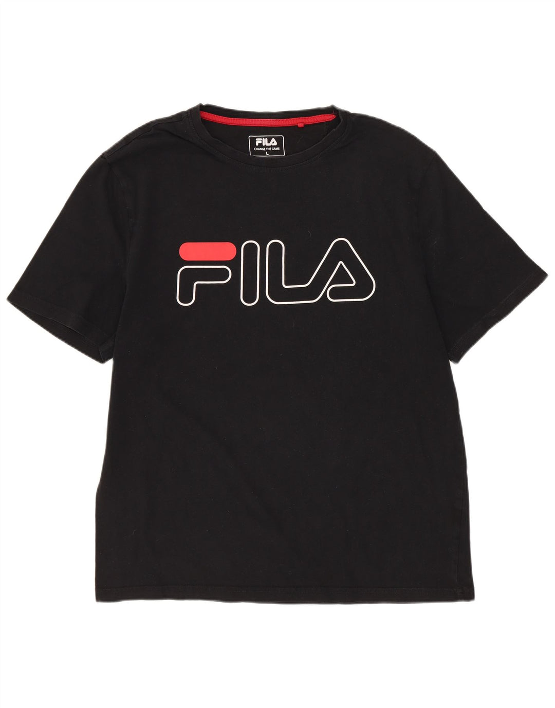 Ανδρικό γραφικό μπλουζάκι FILA Top Large Μαύρο