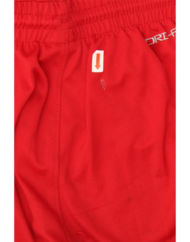 JORDAN Boys Dri Fit Graphic Sports Short 13-14 Years XL Red Colourblock