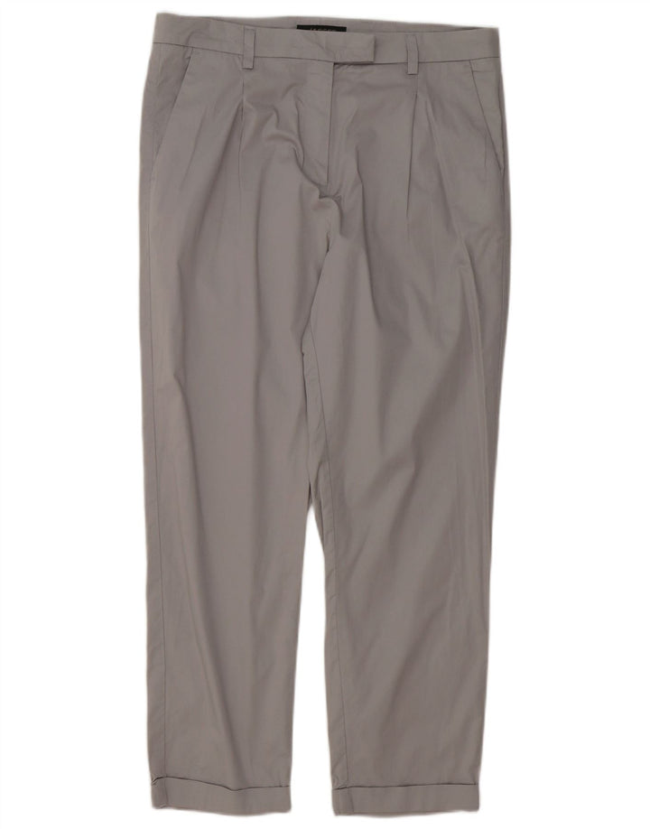 Γυναικείο κοστούμι Jaeger Crop Pegged Παντελόνι UK 12 Medium W32 L25 Grey Polyester