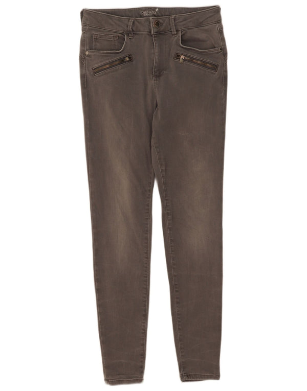 Marks & Spencer Γυναικεία Skinny Jeans UK 12 Medium W28 L30 Γκρι βαμβακερό