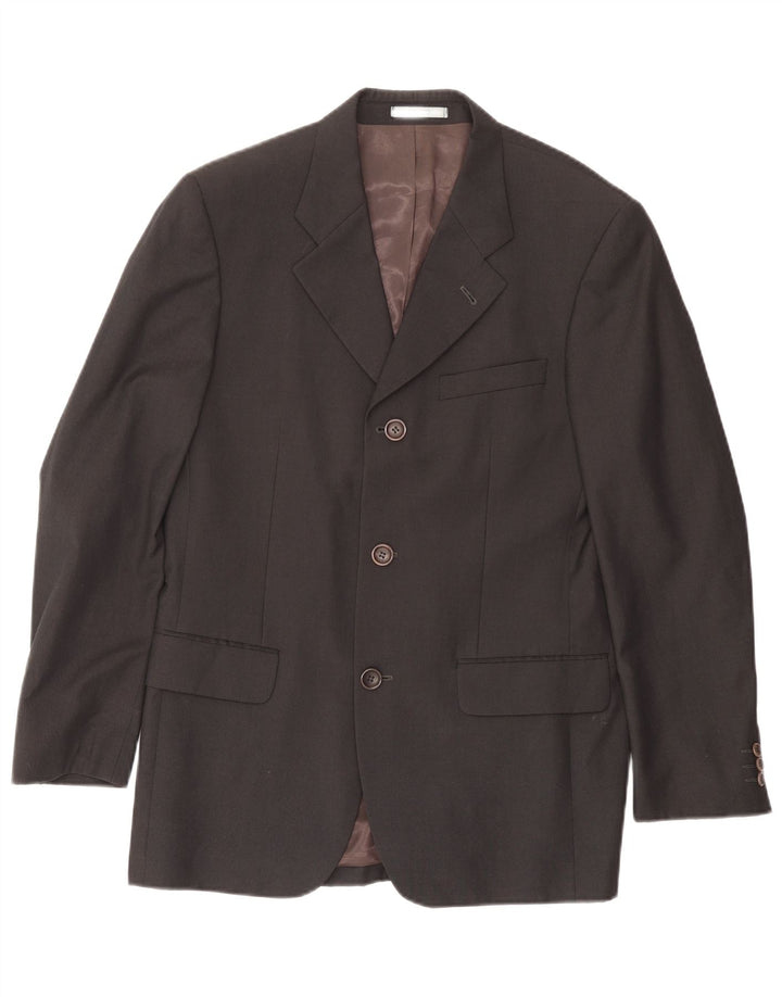 KENZO Ανδρικό σακάκι σακάκι 3 κουμπιών IT 48 Μαλλί μεσαίου μπλε ναυτικού