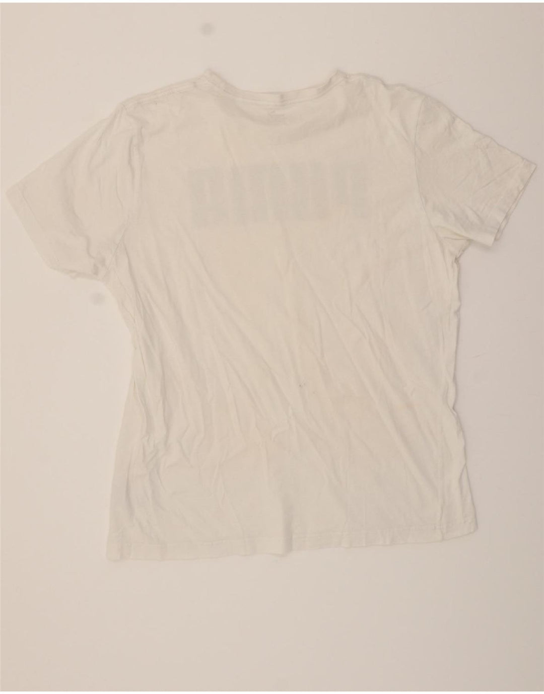 PUMA Mens Graphic T-Shirt Top 2XL White Cotton Vintage Puma and Second-Hand Puma from Messina Hembry 