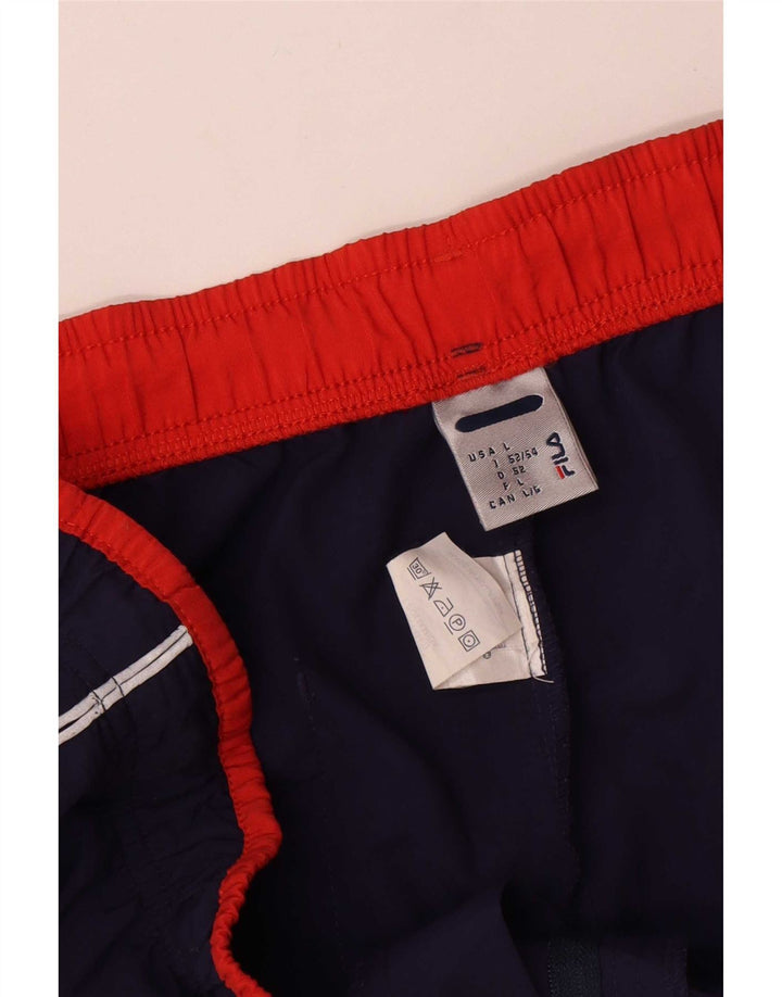 Ανδρική αθλητική φόρμα Fila Παντελόνι Μεγάλο Navy Blue Polyamide