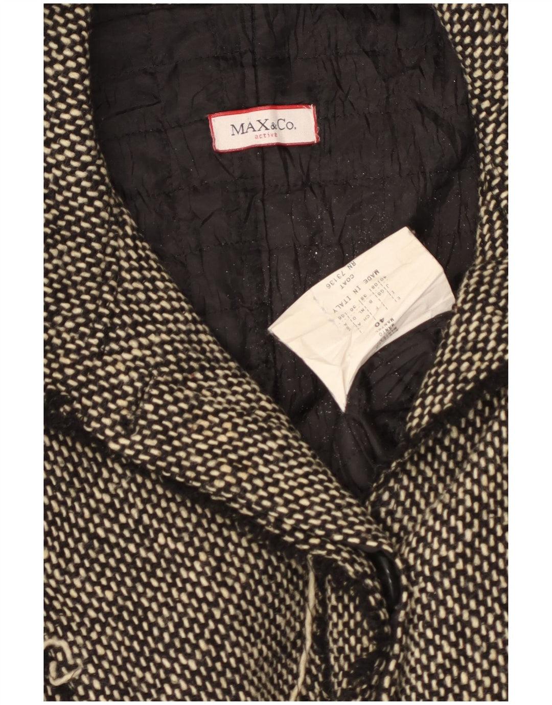 MAX & CO. Γυναικείο Πανωφόρι UK 8 Small Black Polyester