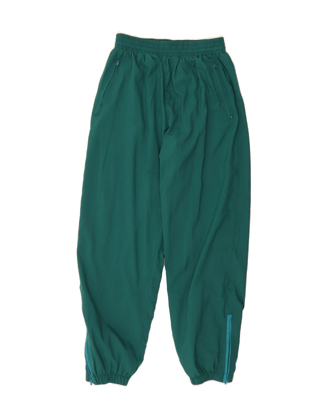 VINTAGE Womens Tracksuit Trousers Joggers IT 42 Medium  Green Polyester Vintage Vintage and Second-Hand Vintage from Messina Hembry 