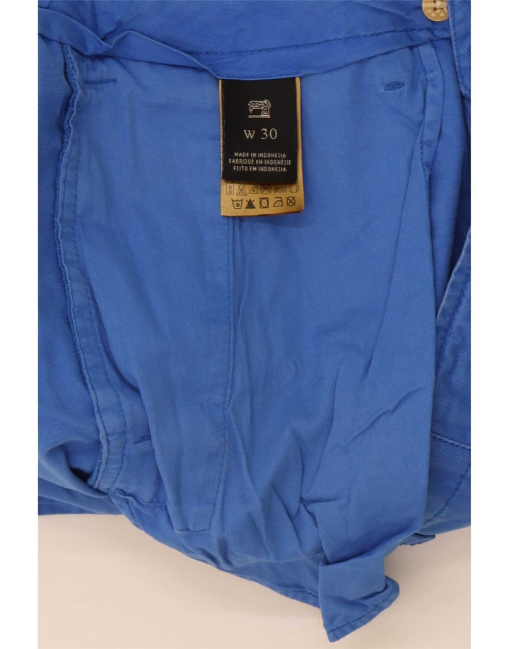 Ανδρικό σορτς Chino Scotch & Soda W30 από μεσαίο μπλε βαμβακερό