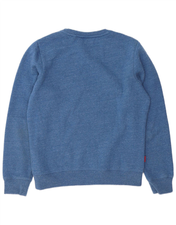 Ανδρικό φούτερ Superdry Jumper Μεγάλο Μπλε Βαμβακερό Flecked