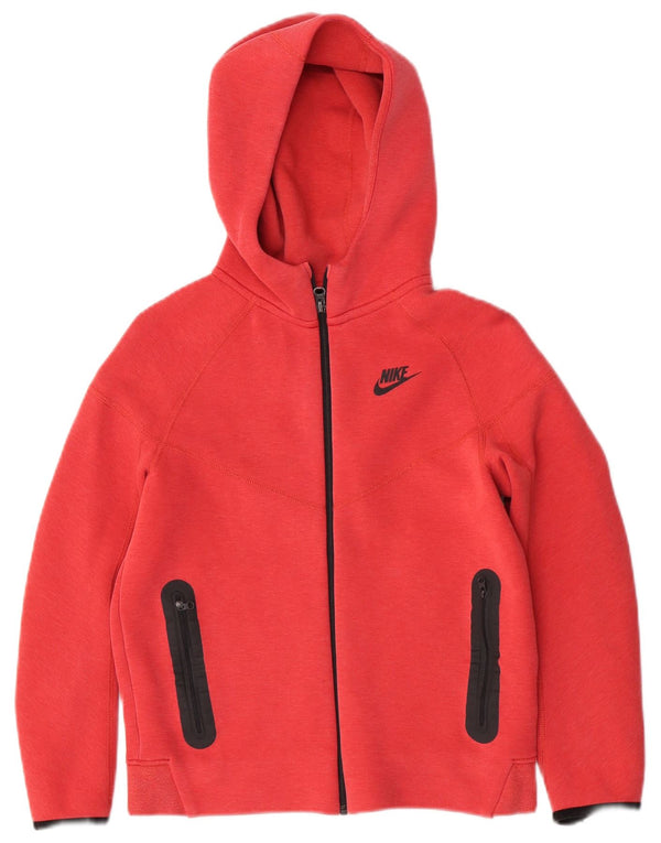 Πουλόβερ Nike Girls Fleece με φερμουάρ με κουκούλα 12-13 ετών μεγάλο ροζ