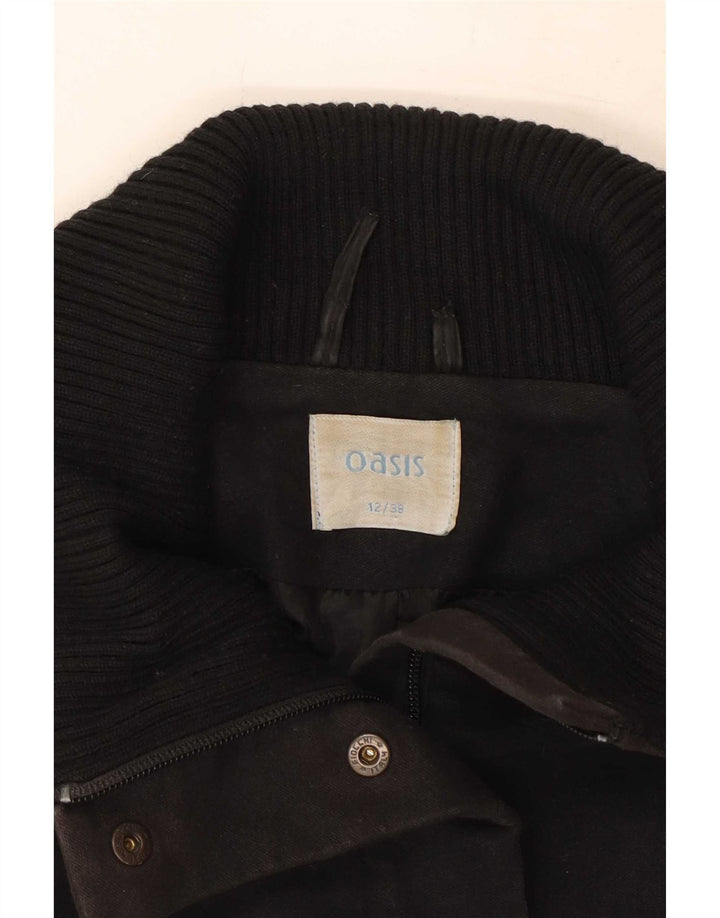 Γυναικείο παλτό Oasis Windbreaker UK 12 Medium Black Cotton