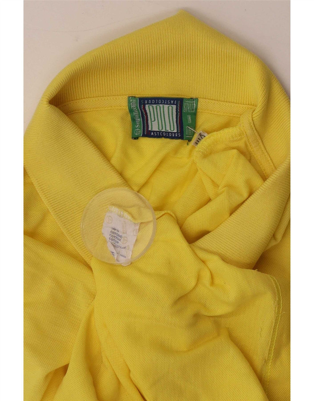 Sergio Tacchini Ανδρικό μπλουζάκι πόλο 2XL κίτρινο βαμβακερό
