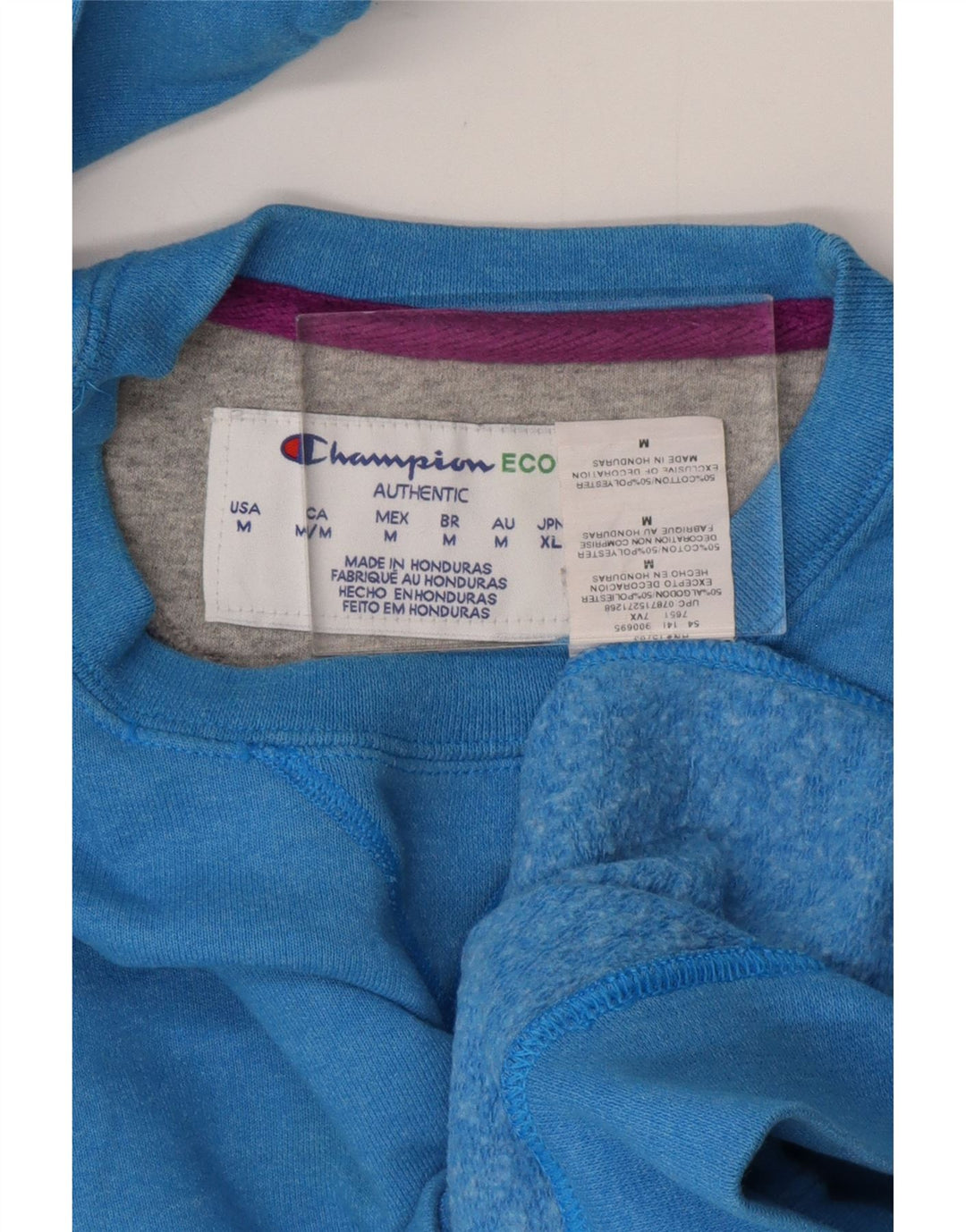 CHAMPION Γυναικεία Φούτερ Jumper UK 14 Medium Blue Cotton