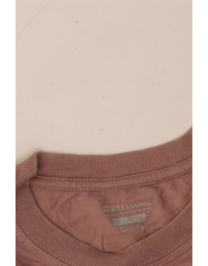 BILLABONG Ανδρικό γραφικό T-Shirt Top XL Pink Floral