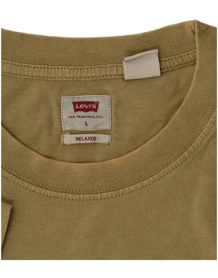 Ανδρικό T-Shirt Levi's Relaxed Fit Top Large Khaki