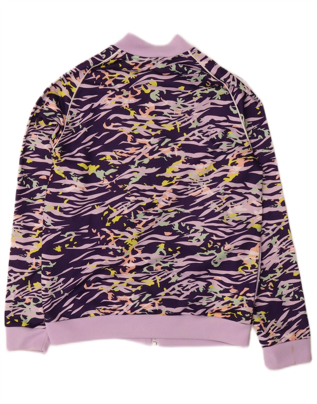 Κορίτσια αθλητική φόρμα ADIDAS Top μπουφάν 11-12 ετών Purple Animal Print