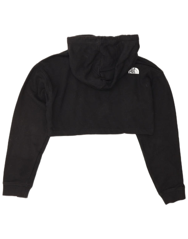 THE NORTH FACE Γυναικείο υπερμεγέθη Crop Graphic Hoodie Jumper UK 6 XS Μαύρο