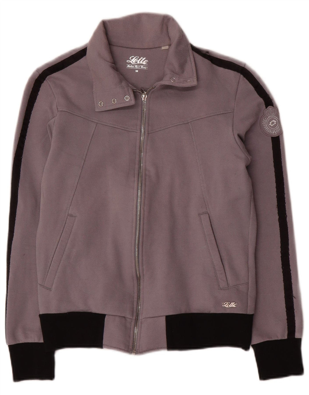 Γυναικεία αθλητική φόρμα Lotto Top Jacket UK 12 μεσαίου γκρι χρώματος βαμβακερό