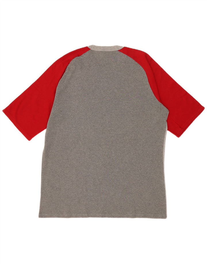 BENETTON Ανδρικό T-Shirt Top Medium Grey Colourblock