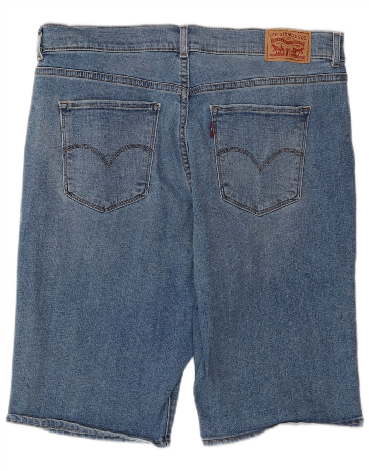 LEVI'S Γυναικείο τζιν σορτς βερμούδα W32 μεγάλο μπλε βαμβακερό