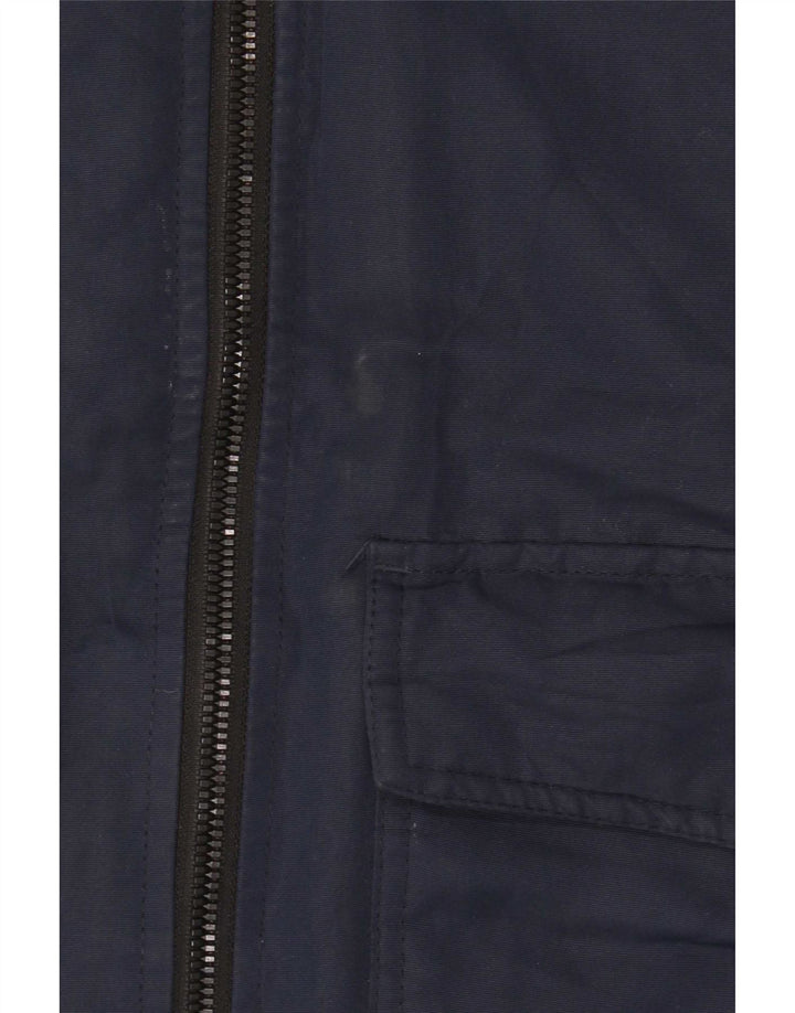 Jack & Jones Boys Hooded Poddded Coat 13-14 Years Navy Blue Polyester