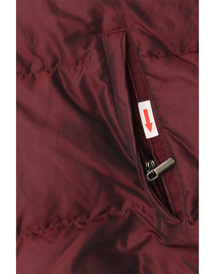 Zara Γυναικείο μπουφάν με επένδυση UK 14 Medium Burgundy