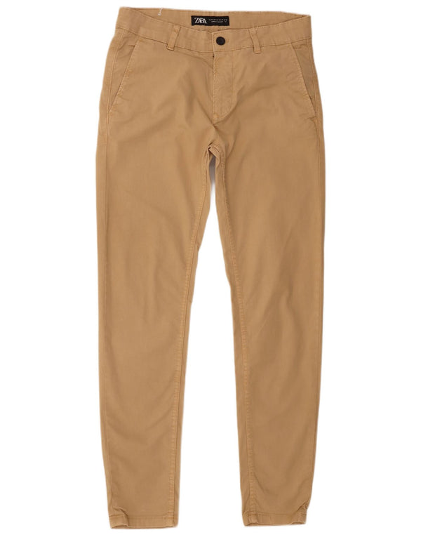 Zara Ανδρικό παντελόνι Chino Slim EU 38 Small W30 L30 Beige