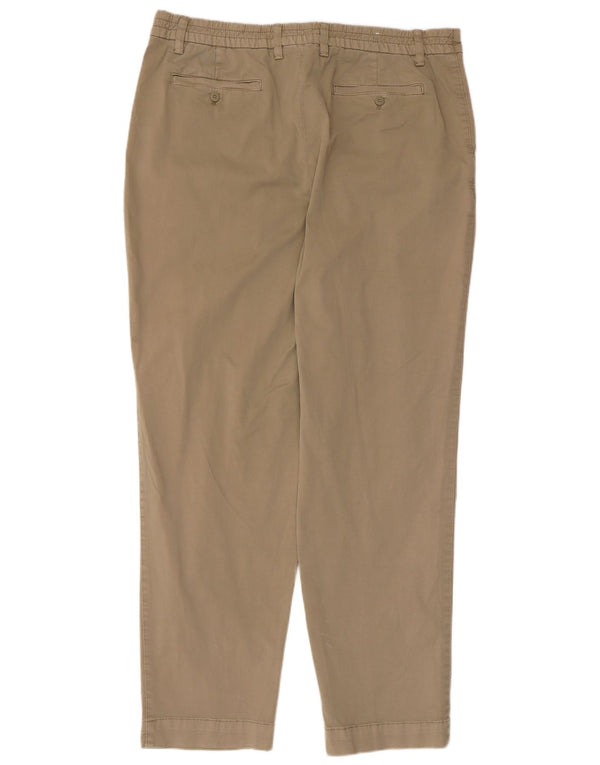 ZARA Ανδρικό κωνικό παντελόνι Chino 2XL W36 L31 Μπεζ βαμβακερό
