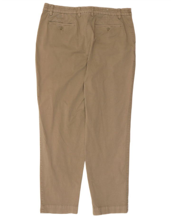 ZARA Ανδρικό κωνικό παντελόνι Chino 2XL W36 L31 Μπεζ βαμβακερό