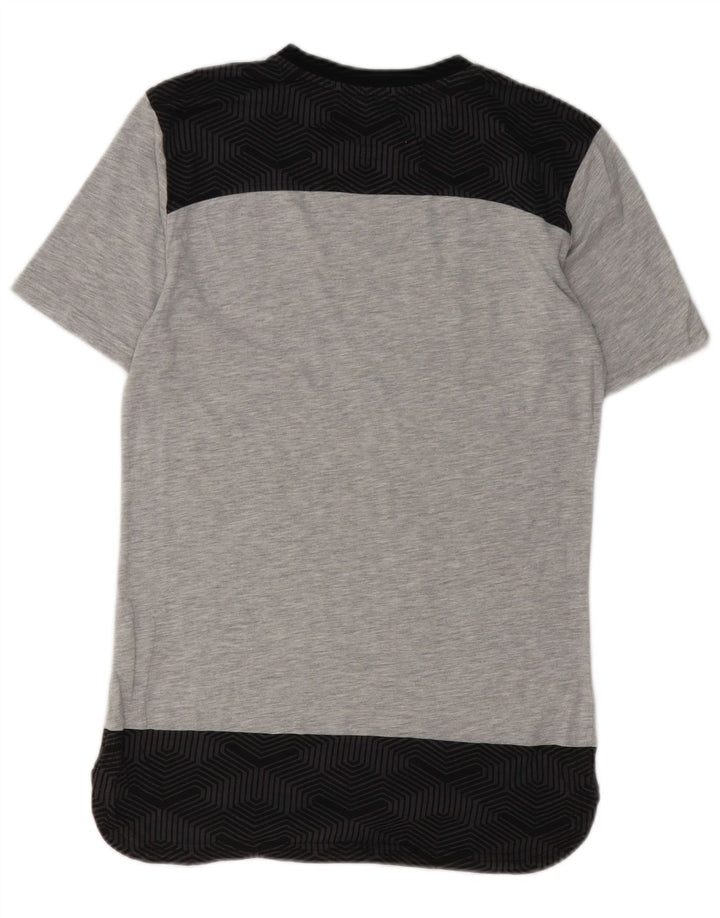 Ανδρικό T-Shirt Puma Τοπ Μικρό Γκρι Βαμβακερό γεωμετρικό