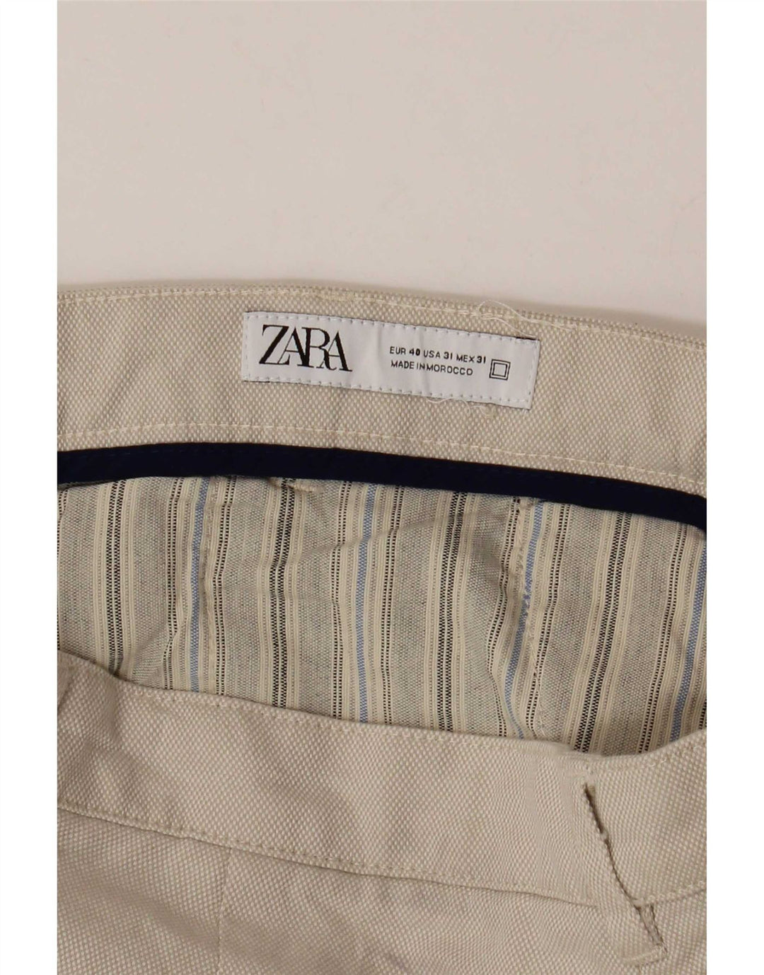 Zara Ανδρικό σορτς Chino EU 40 Medium W31 Beige