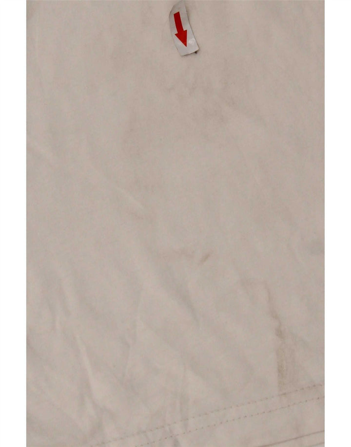 Ανδρικό γραφικό T-Shirt Adidas Top από μεσαίο λευκό βαμβακερό