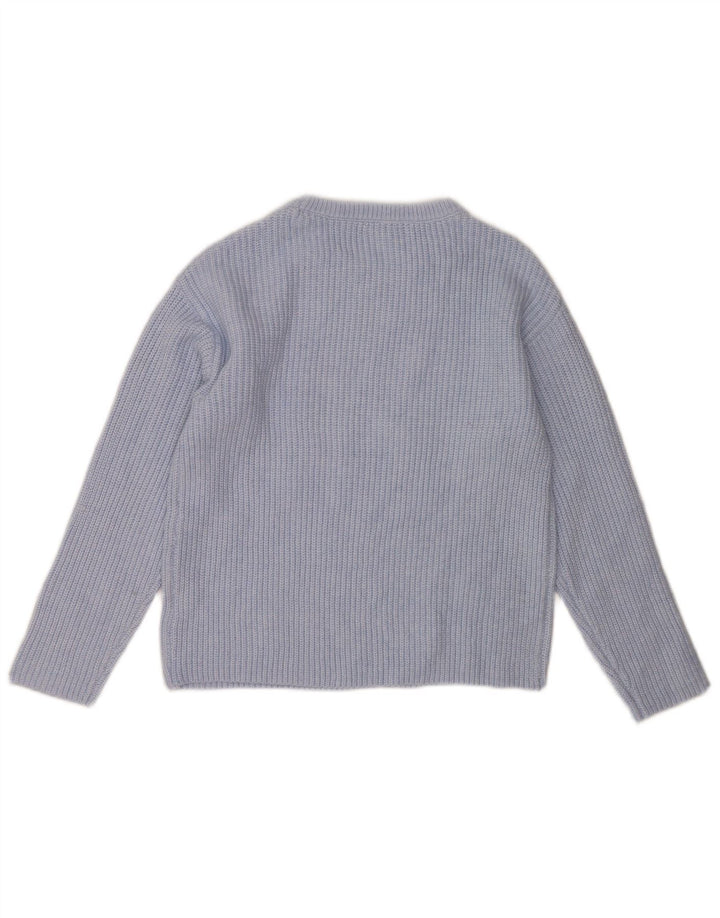 Marks & Spencer Γυναικείο πουλόβερ με λαιμόκαυστο UK 10 Small Blue Polyester