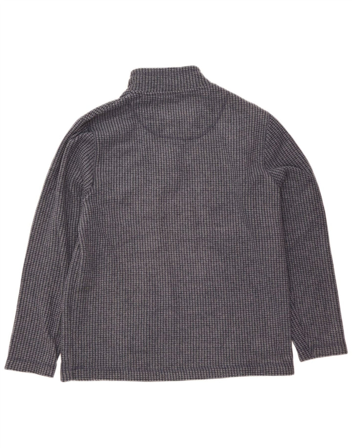 Weird Fish Mens Zip Fleece Jumper XL Navy Blue Polyester