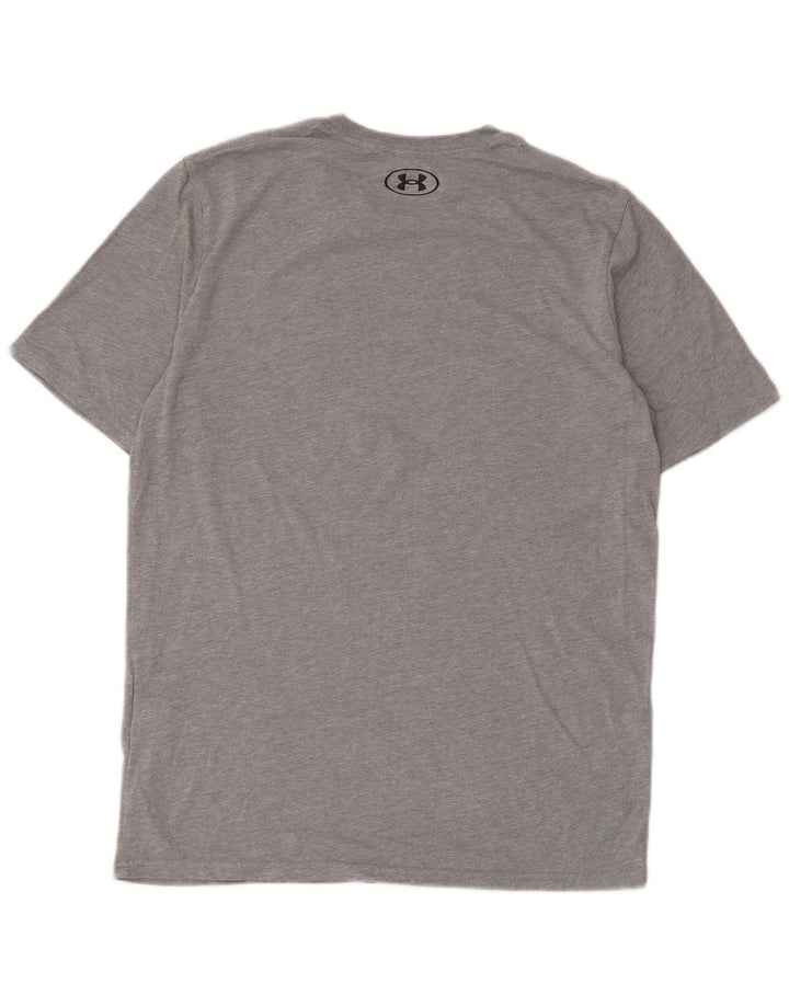 Under Armour Ανδρικό T-Shirt Top Μικρό Γκρι βαμβακερό