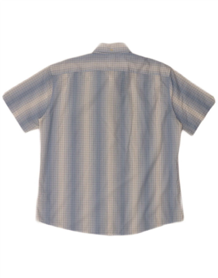 Ανδρικό κοντομάνικο πουκάμισο Ben Sherman 4XL Blue Gingham Cotton