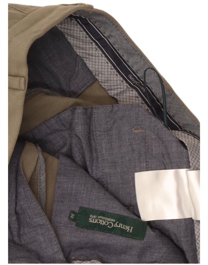 HENRY COTTONS Ανδρικό ίσιο παντελόνι Chino IT 50 Large W34 L29 Beige