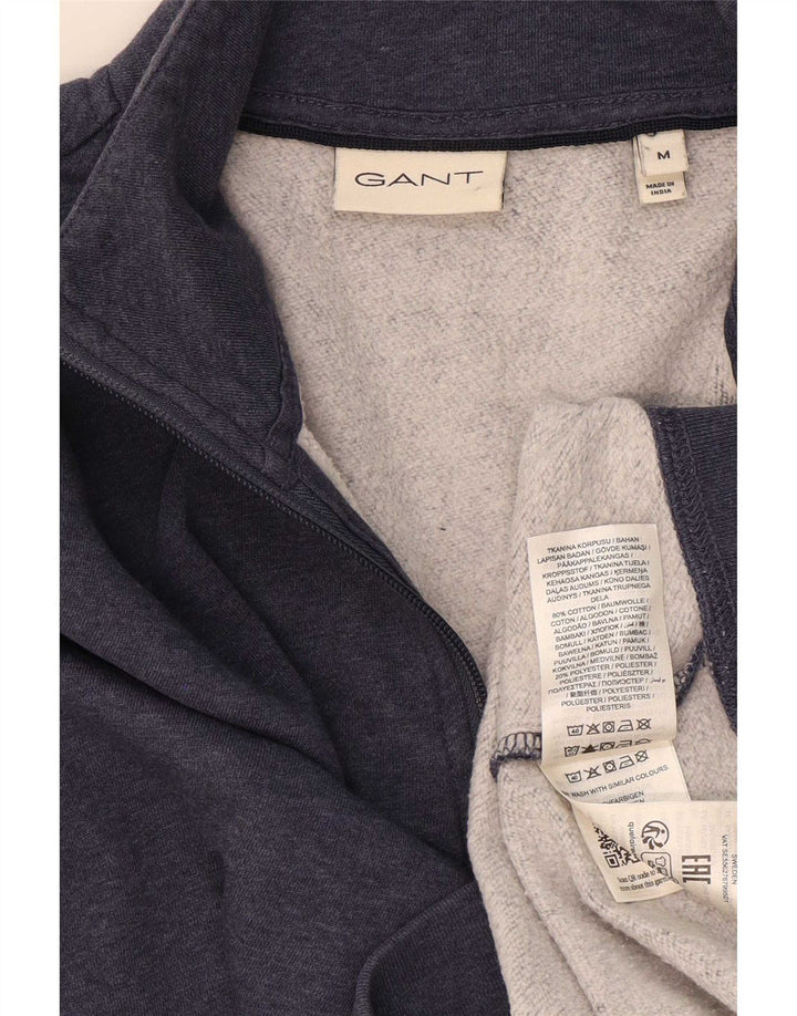 Ανδρικό φούτερ με φερμουάρ Gant, Jumper, μεσαίο μπλε βαμβακερό