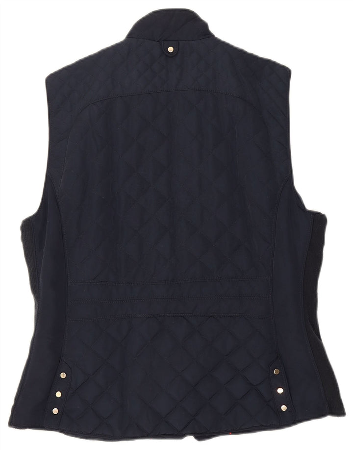 Zara Γυναικείο Καπιτονέ Gilet UK 18 XL Navy Blue Polyester