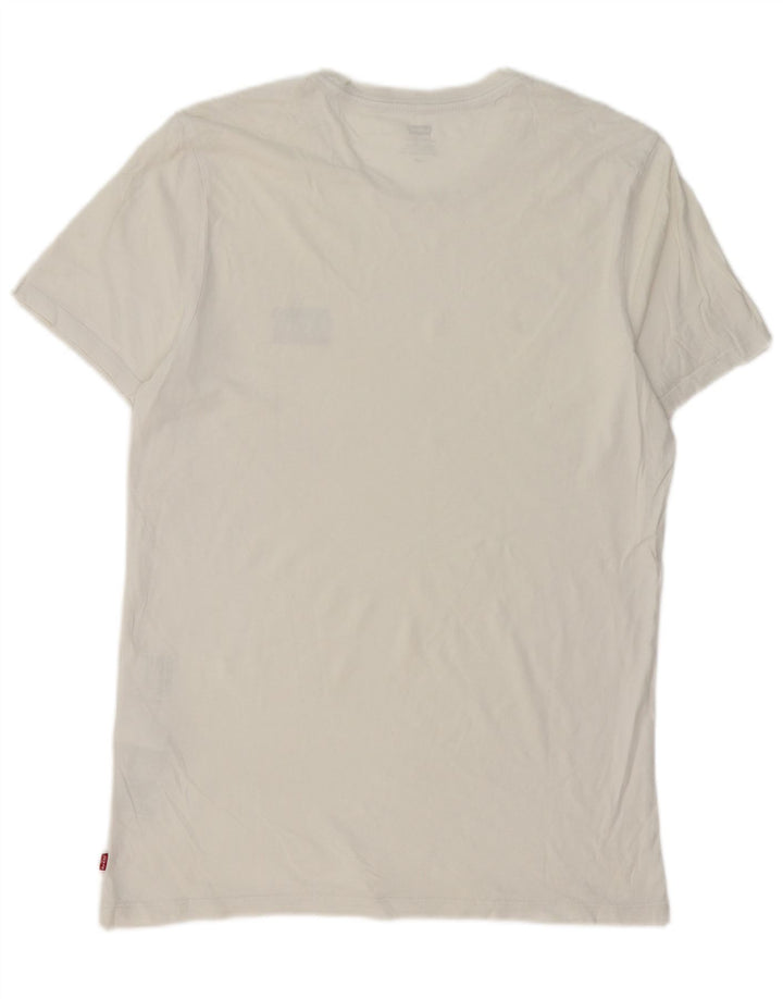 Ανδρικό T-Shirt Levi's Top μεγάλο λευκό βαμβακερό
