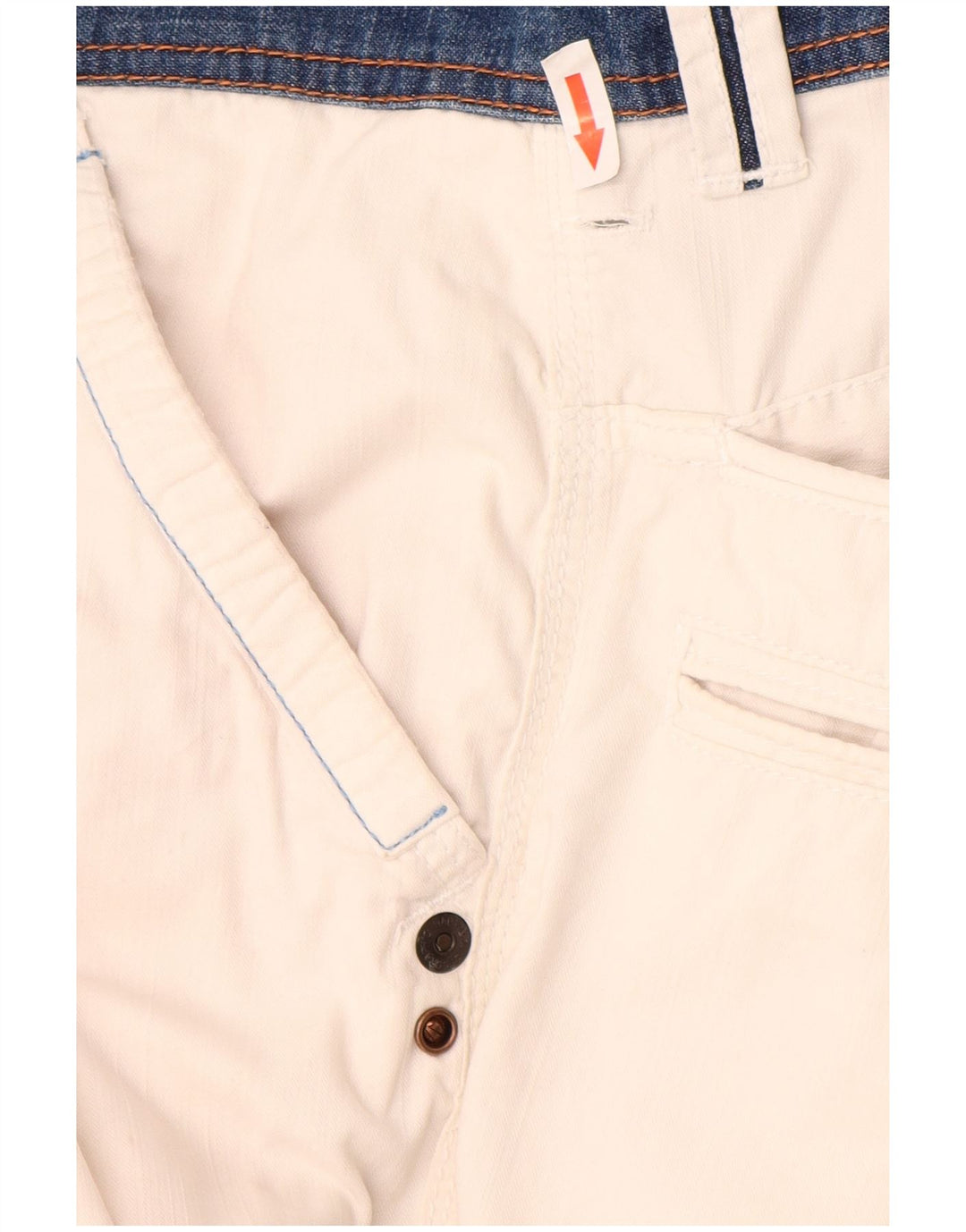 Ανδρικό σορτς Napapijri Graphic Cargo IT 46 Small W30 Λευκό