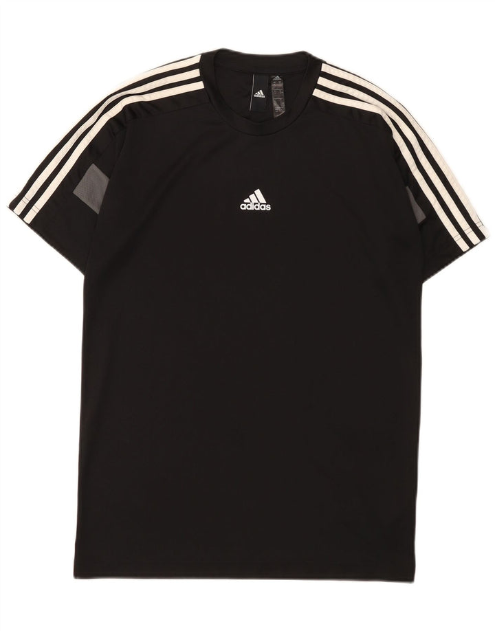 Adidas Ανδρικό T-Shirt Aeroready Top Small Black Colourblock Πολυεστέρας