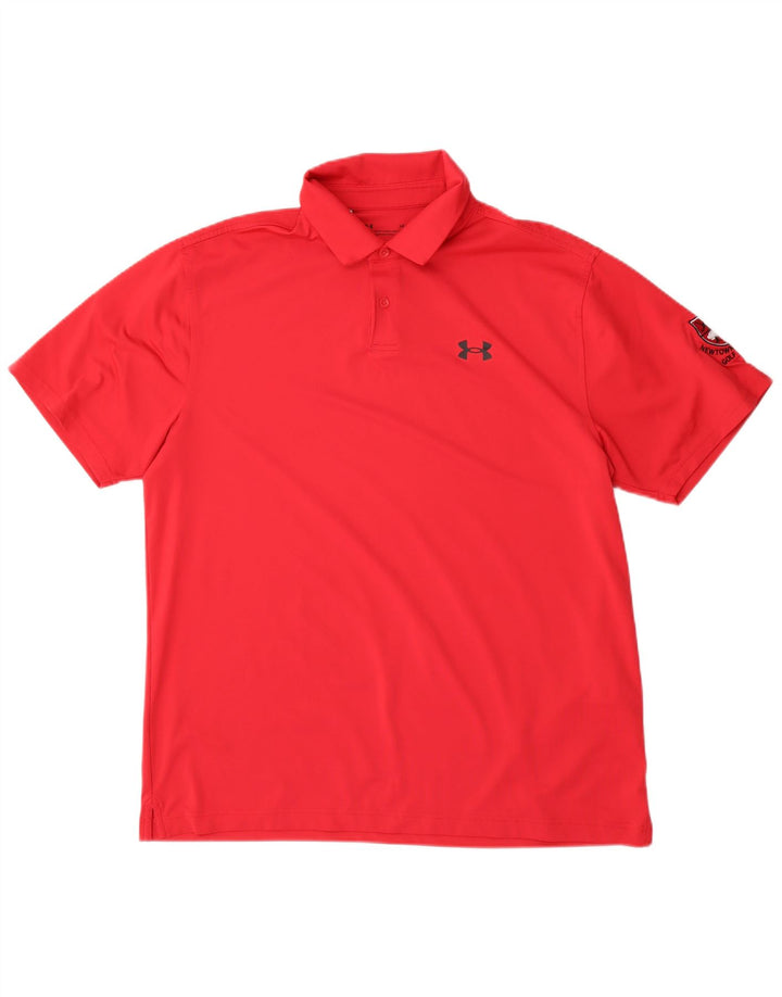 Under Armour Ανδρικό γραφικό πουκάμισο πόλο μεγάλο κόκκινο πολυεστέρα
