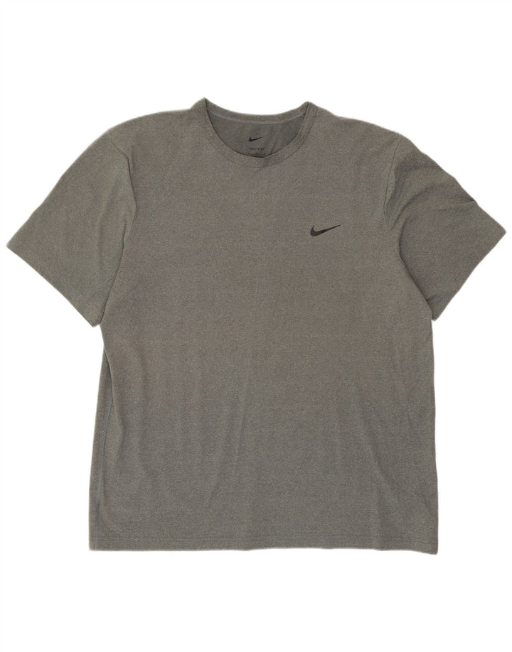 Ανδρικό μπλουζάκι Nike Dri Fit Top Large Grey Polyester