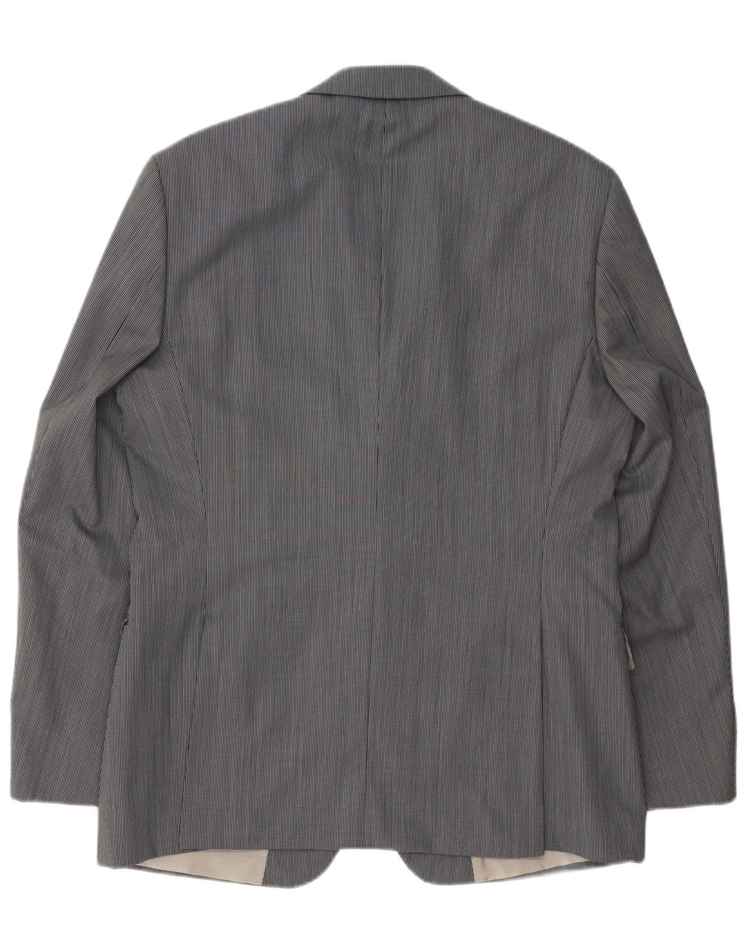 Ανδρικό σακάκι σακάκι με 2 κουμπιά Hugo Boss EU 52 XL Παρθένο μαλλί με γκρι ρίγες
