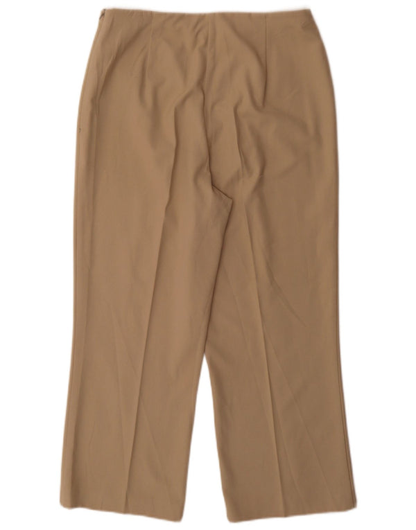 Marks & Spencer Γυναικείο ίσιο κομμένο παντελόνι UK 14 Medium W30 L25 Beige
