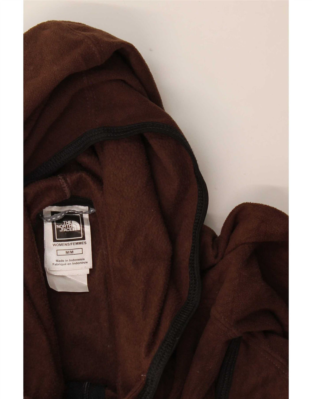 The North Face γυναικείο φλις μπουφάν με κουκούλα UK 12 μεσαίο καφέ πολυεστέρας